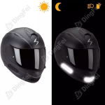 Reflective Helmet Stickers - Reflective Black Sticker Tape For Helmets